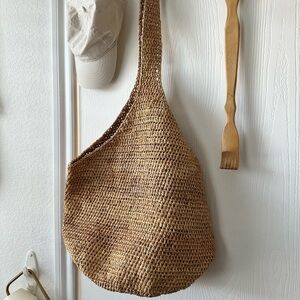 Helen Kaminski Rattan Woven Tote Bag